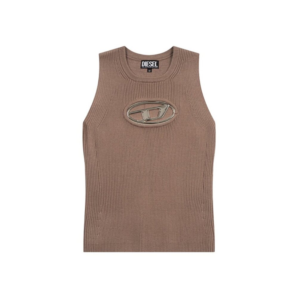 Brown Vest With Diesel Logo